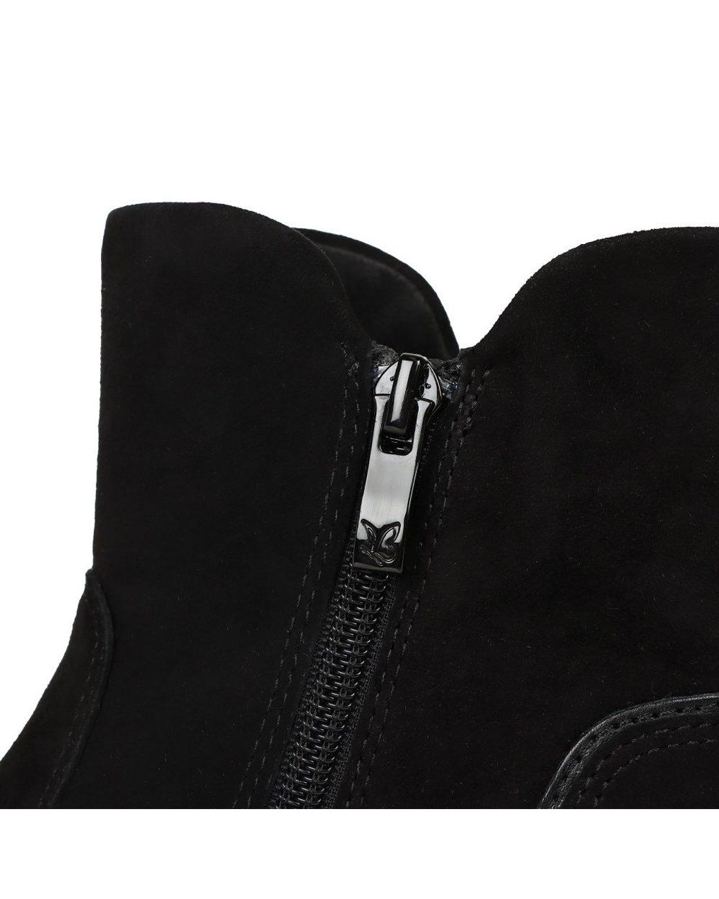 Caprice Black Darcy Ankle Boots