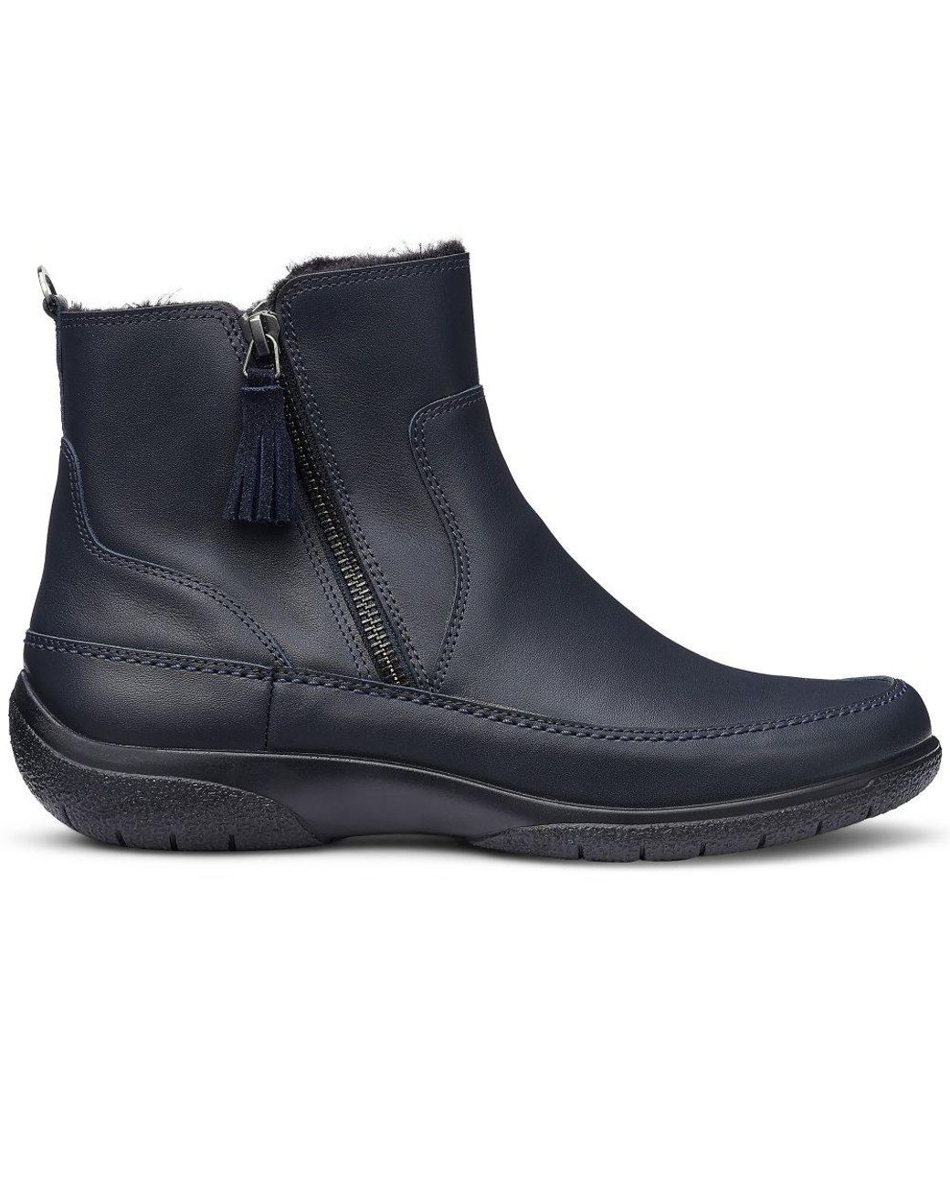 Hotter Blue Vail Ankle Boots