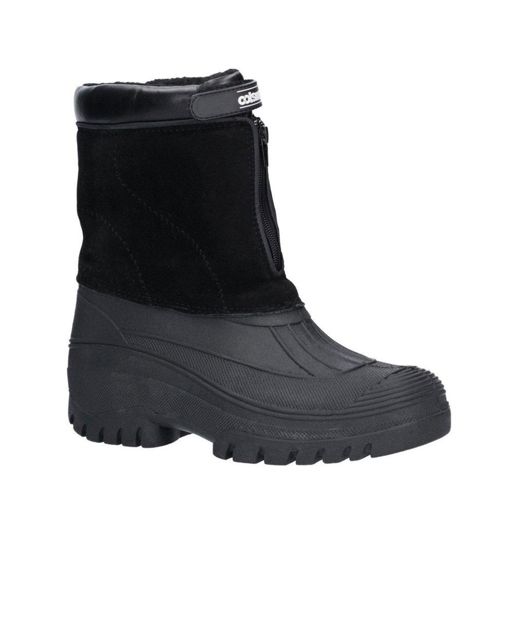 Cotswold Black Venture Winter Boots for men