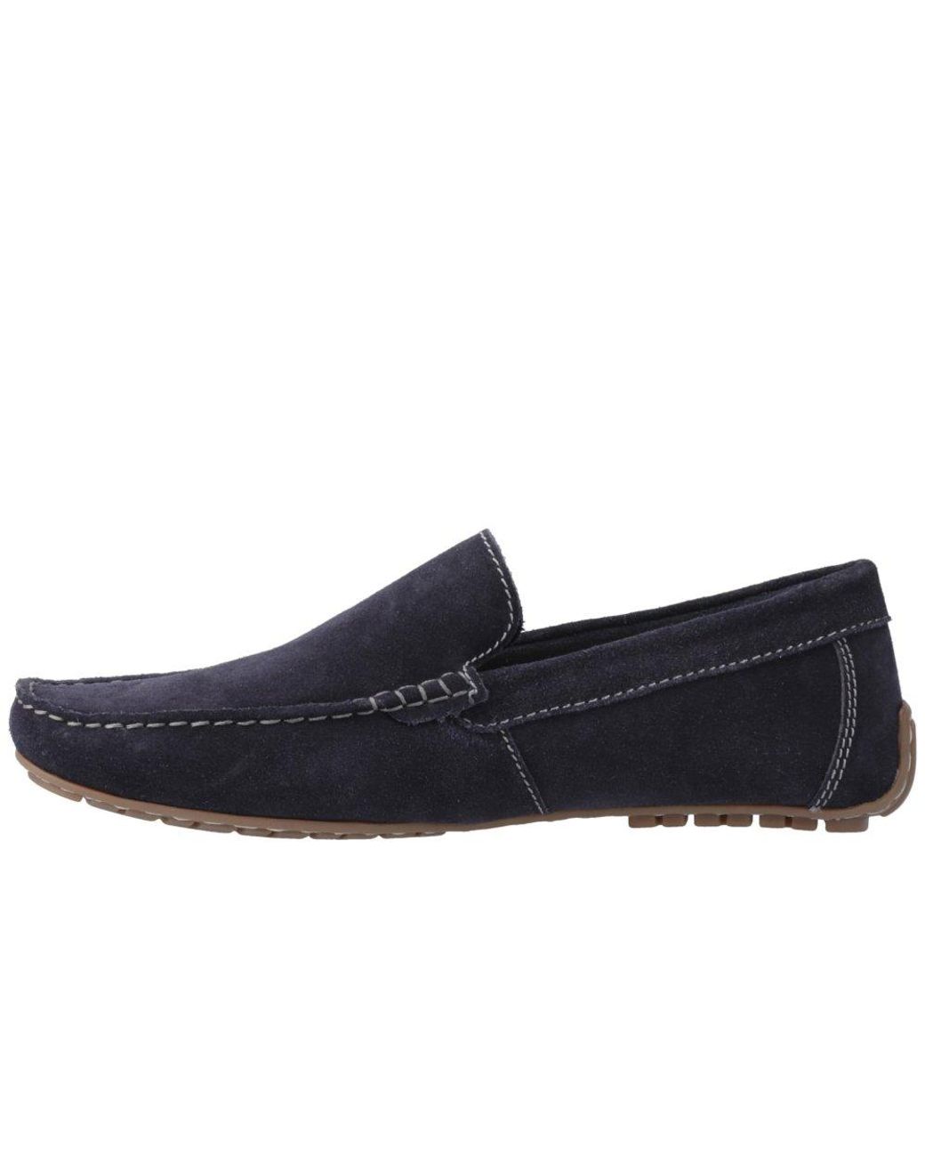 Hush Puppies Blue Ralph Suede Shoes for men