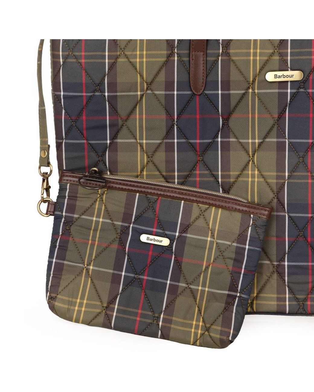 Barbour Black Wetherham Quilted Tote Bag