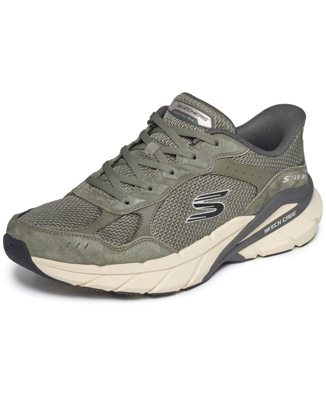 Skechers Gray Skech Cage Lexon Trainers for men