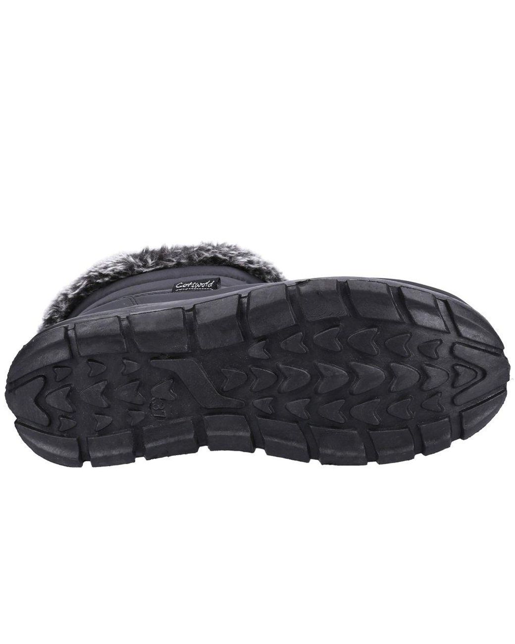 Cotswold Black Longleat Snow Boots
