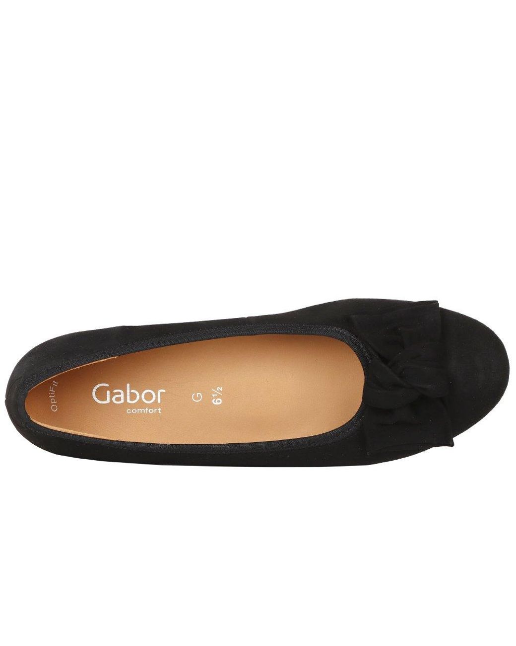 Gabor Purple Picnic Ballet Pumps