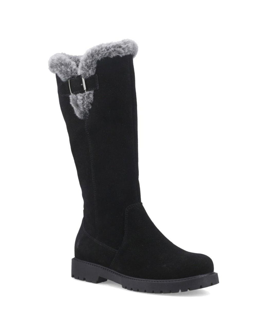 Hush Puppies Black Honor Knee High Boots