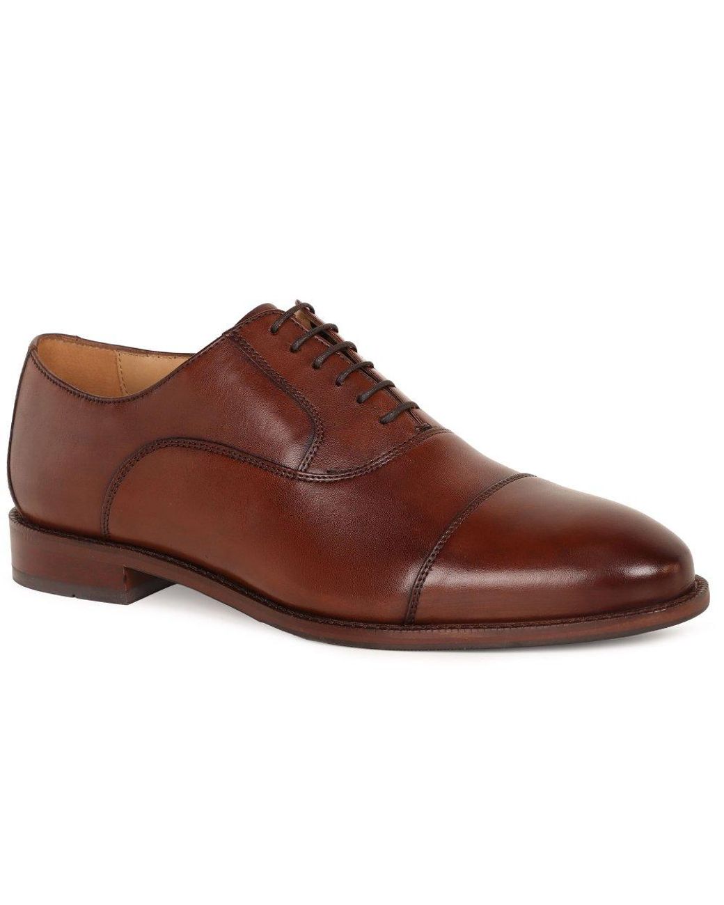 Jones Bootmaker Brown Matthew Wide Fit Oxford Shoes for men