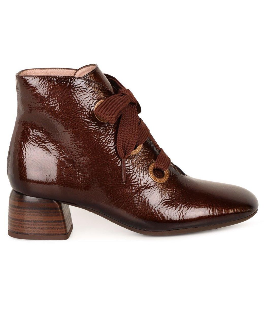 Hispanitas Brown Varsovia Lace Ankle Boots