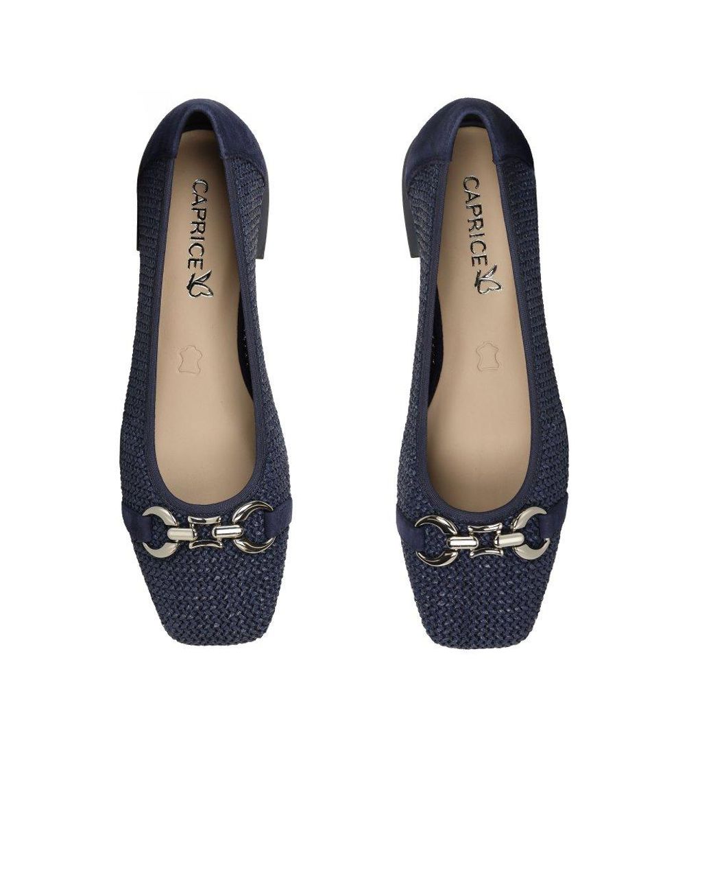 Caprice Blue Tour Ballet Pumps