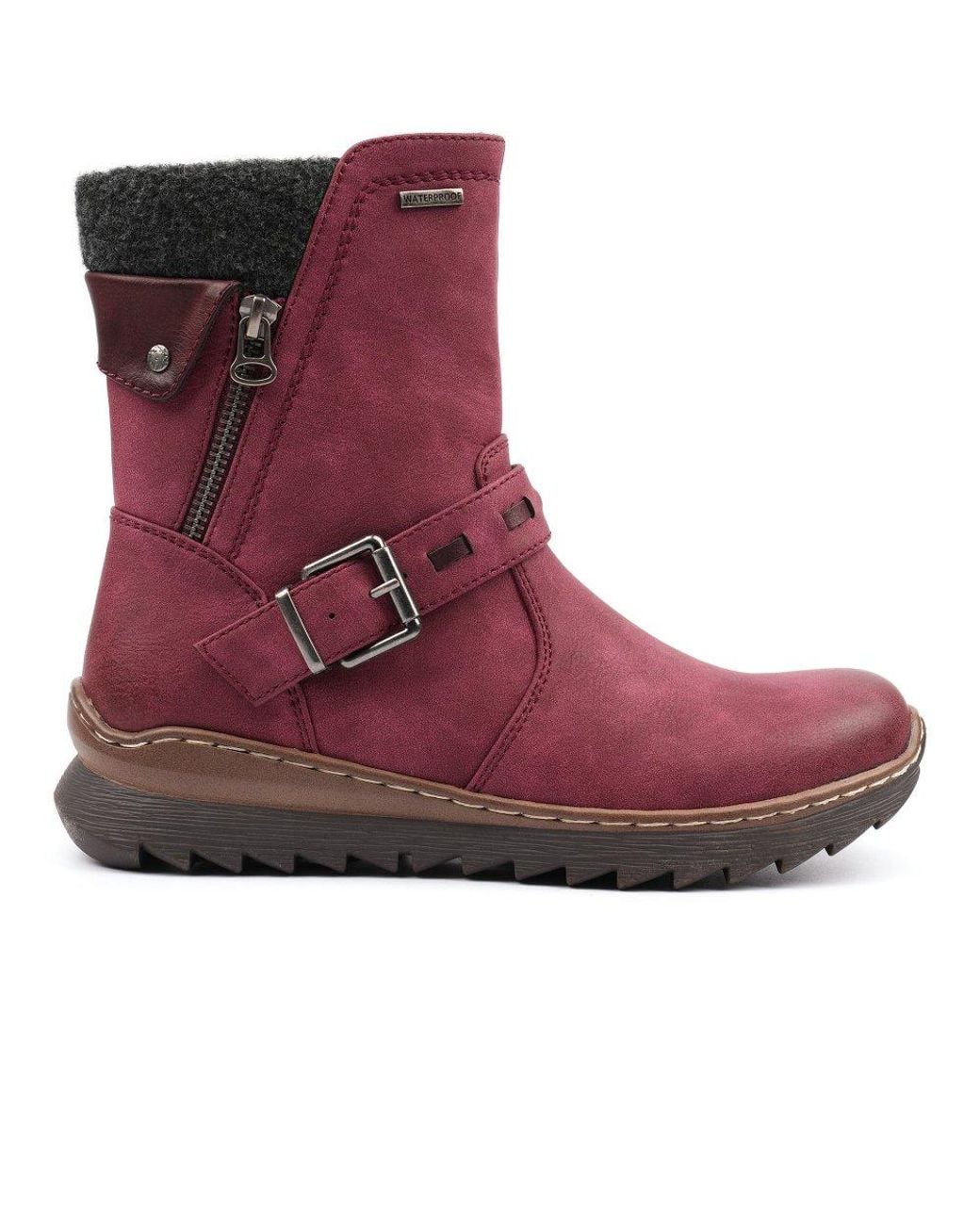 Lunar Purple Haley Ankle Boots