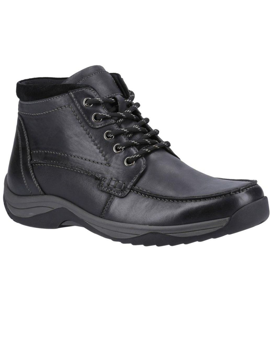 Hush Puppies Black Daryl Boots for men