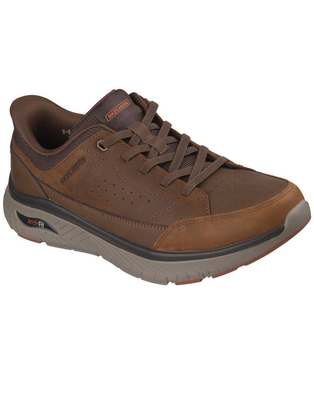 Skechers Brown Arch Fit Crosser Felix Trainers for men