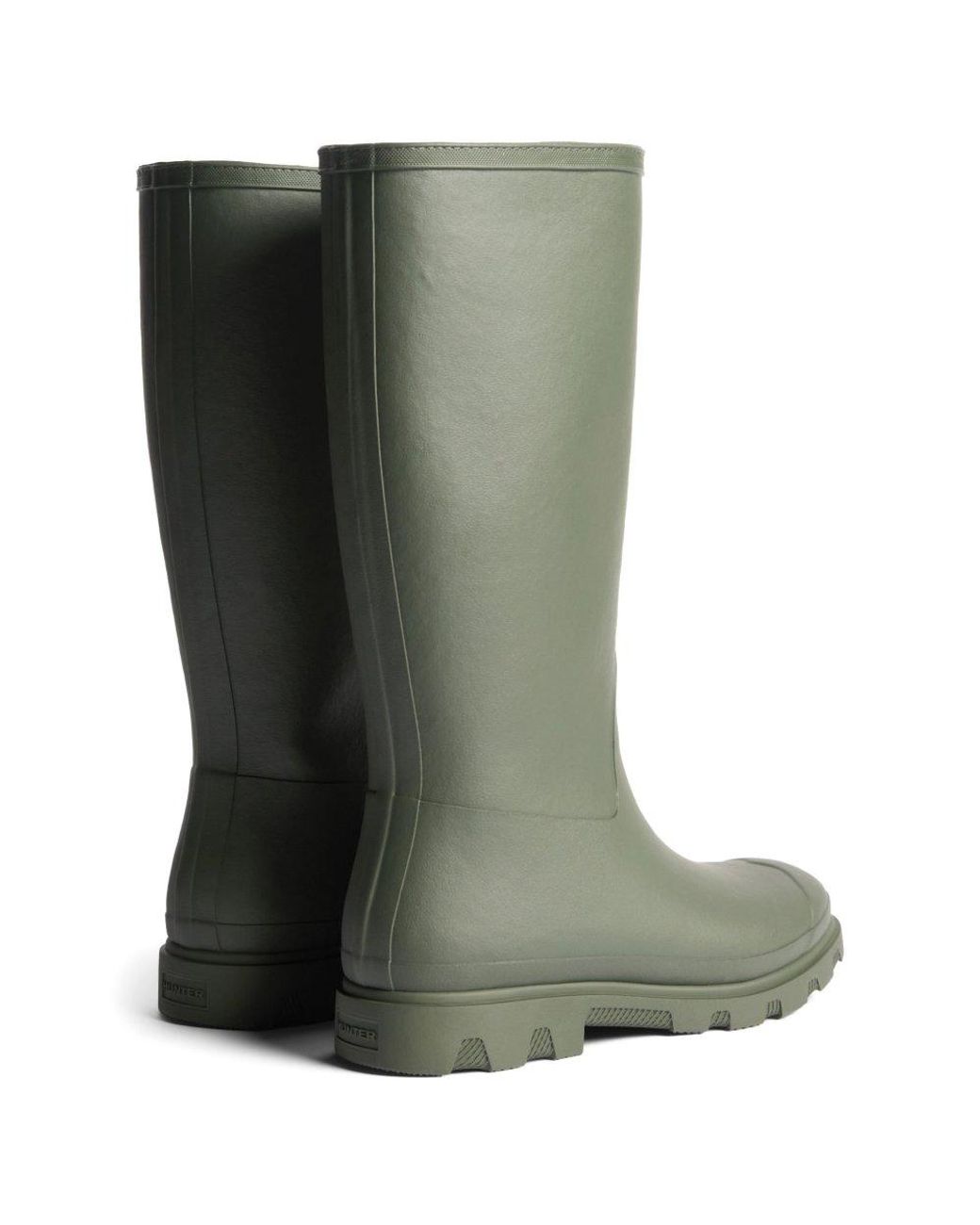 Hunter Green Downpour Tall Insulated Wellingtons