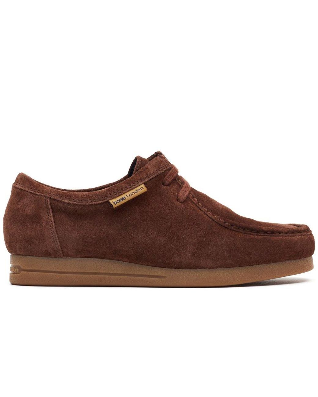 Base London Brown Koko Wallabe Shoes for men