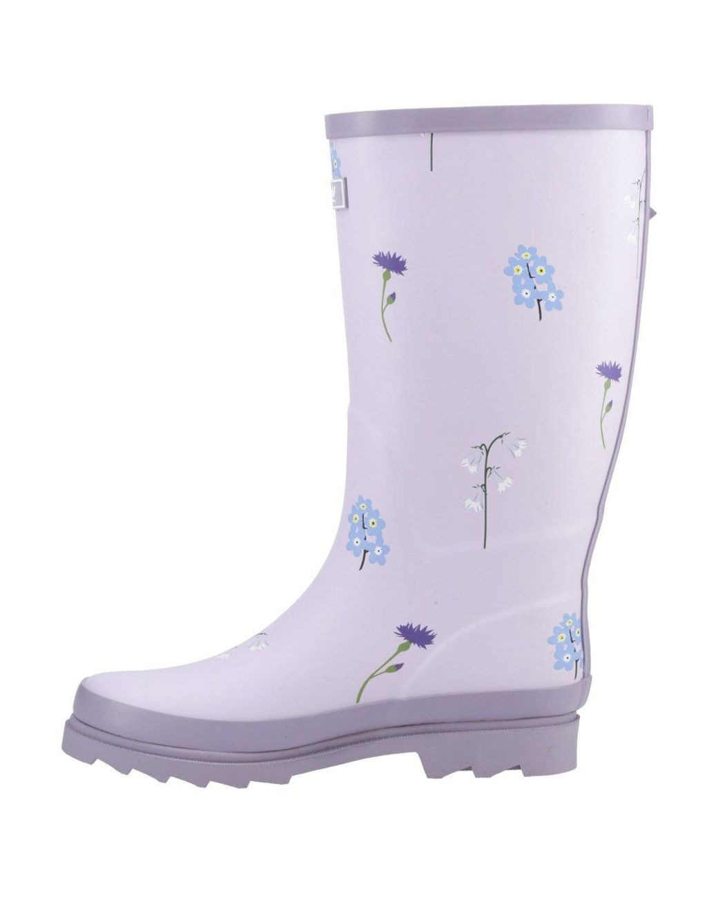 Cotswold Purple Wildflower Tall Wellingtons