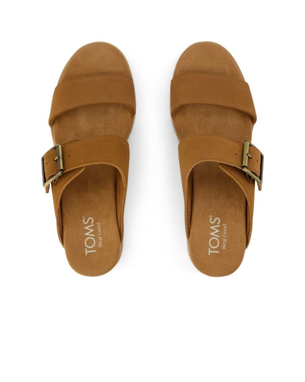 TOMS Brown Diana Wedge Sandals