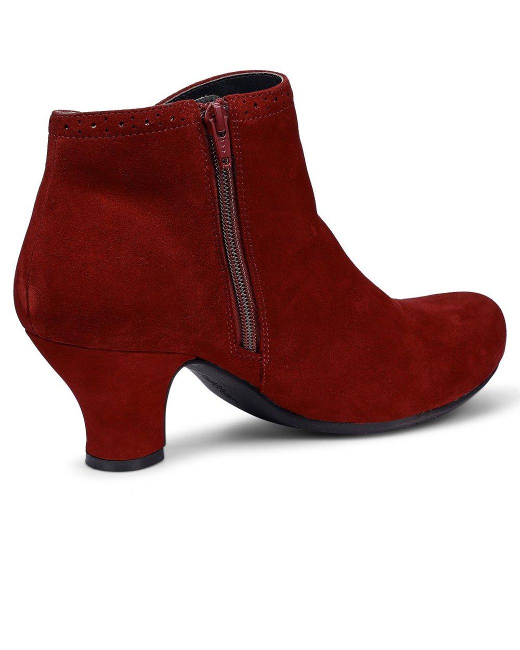 Hotter Red Opera Ankle Boots