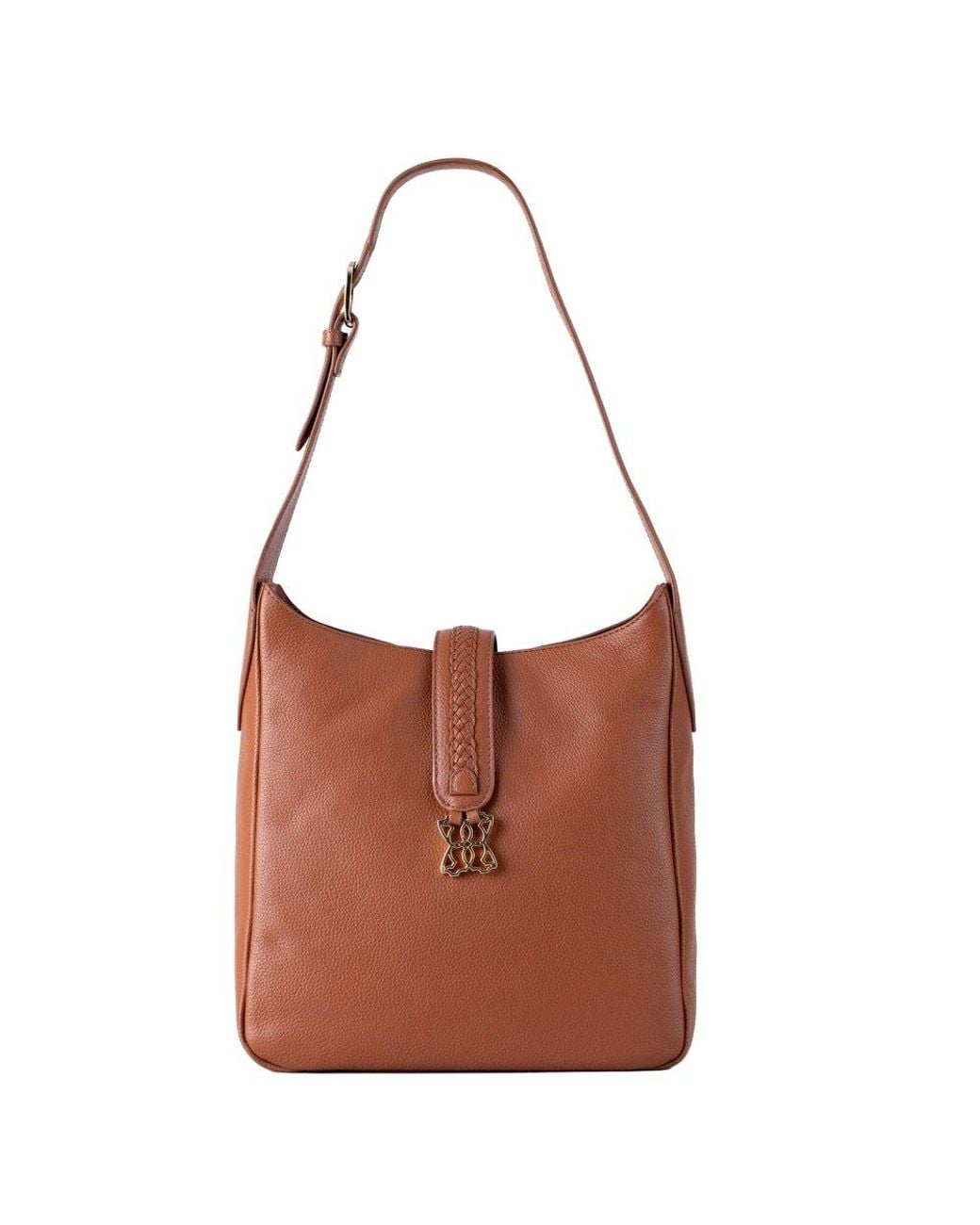 Lakeland Leather Brown Dalston Hobo Bag