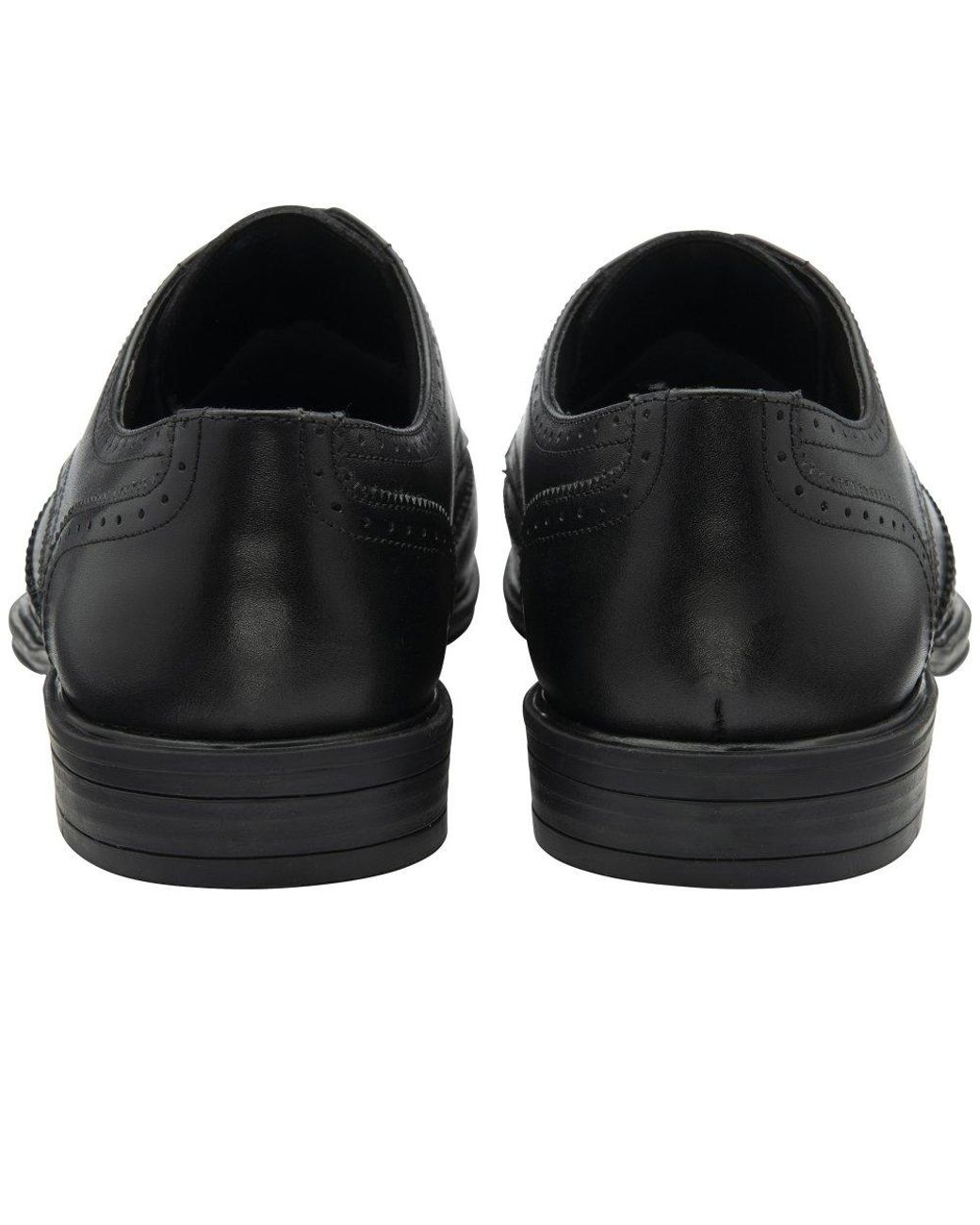 Lotus Black Skipton Brogues for men