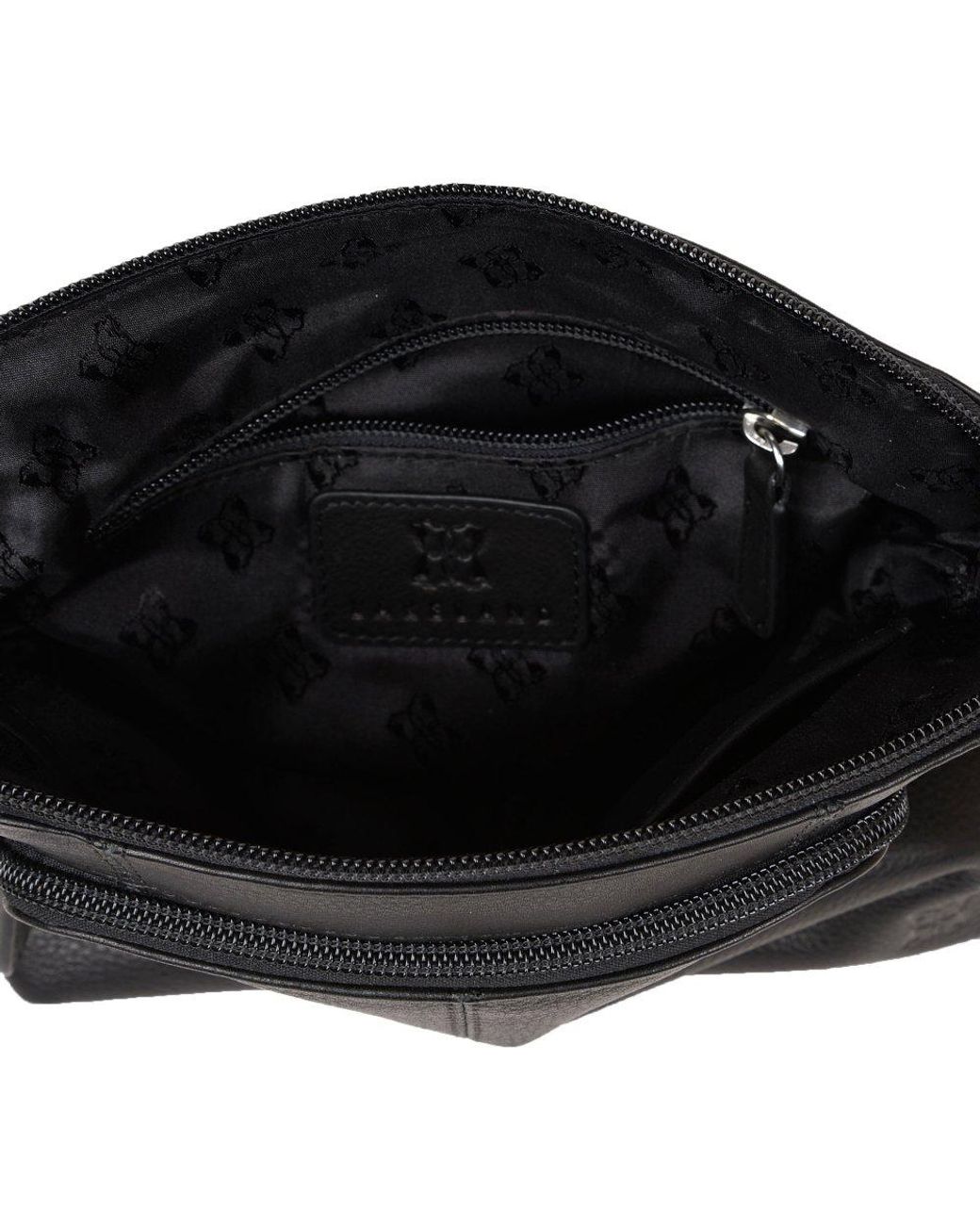 Lakeland Leather Black Raven Cross Body Bag
