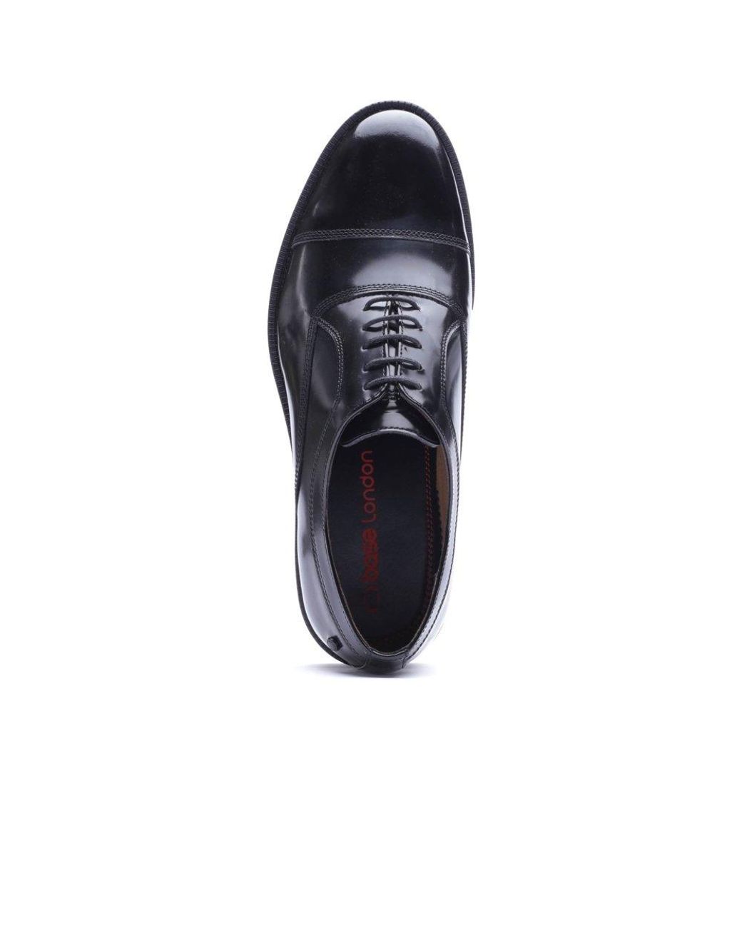 Base London Blue Roma Toe Cap Shoes for men