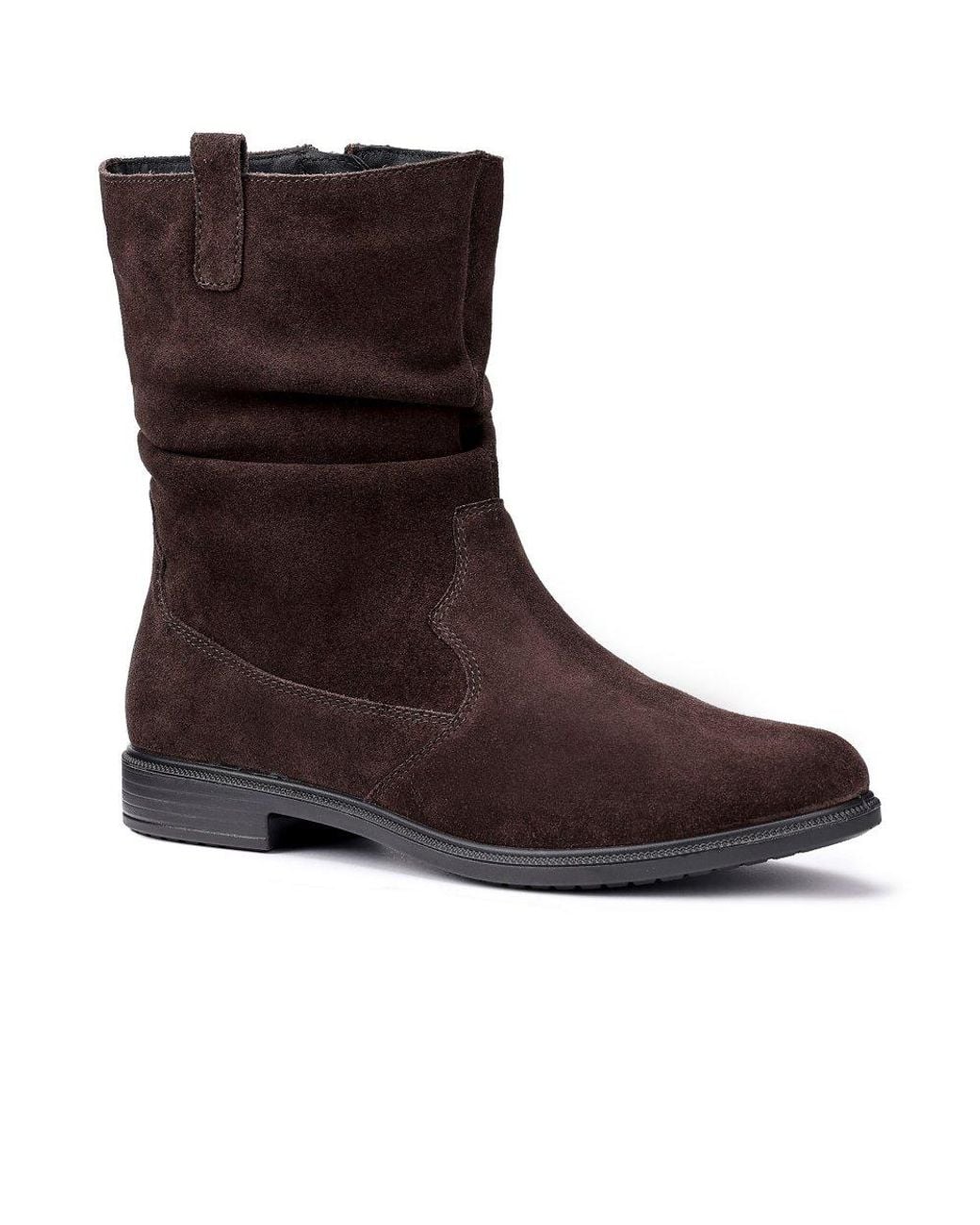 Hotter Brown Irving Wide Fit Boots