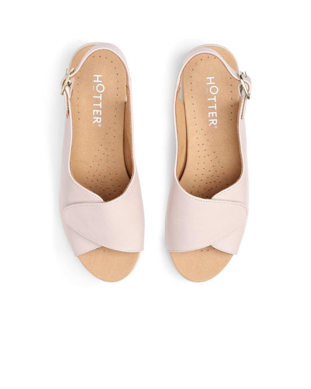 Hotter Pink Olivia Wide Fit Slingback Sandals