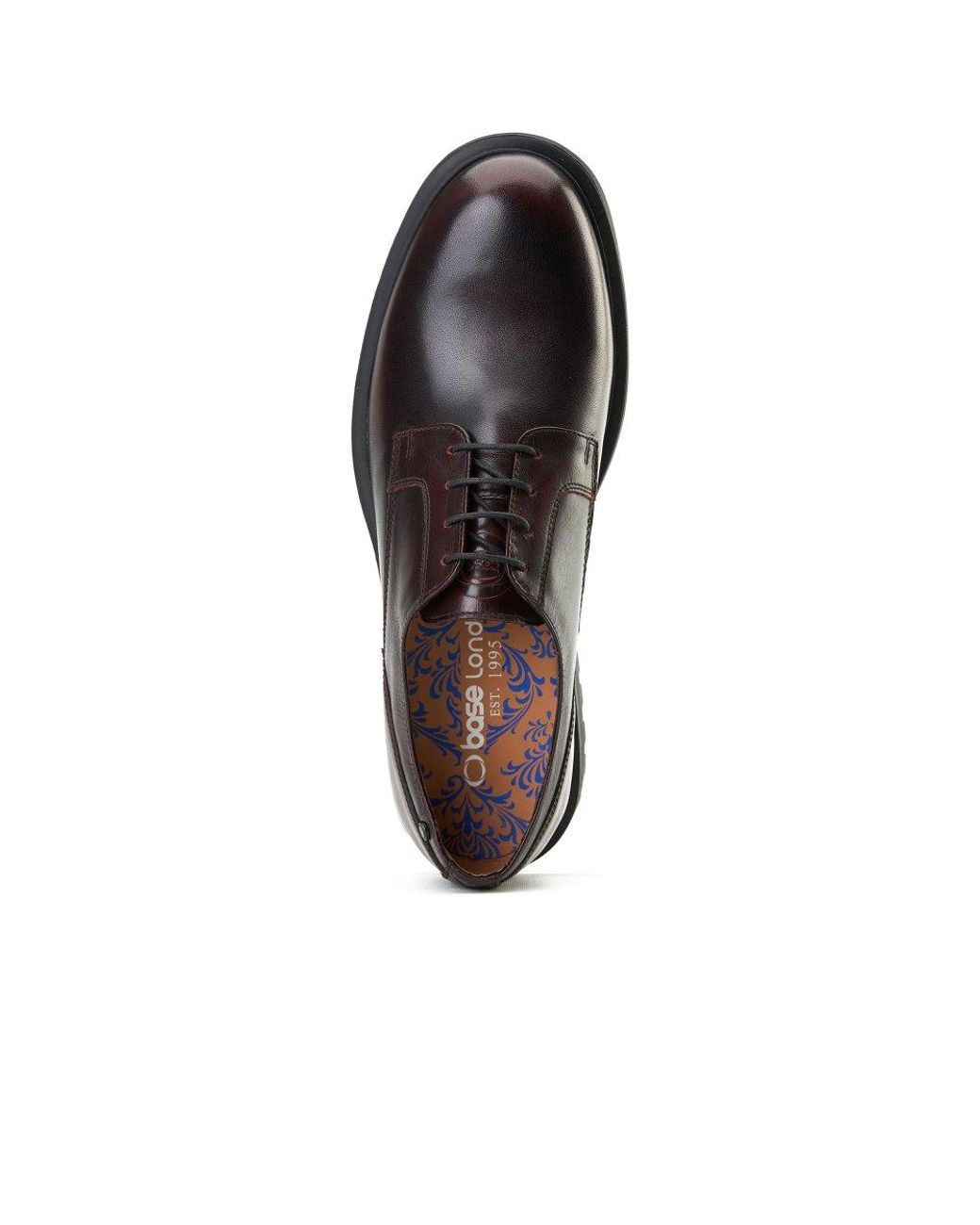 Base London Brown Locke Lace Up Shoes for men