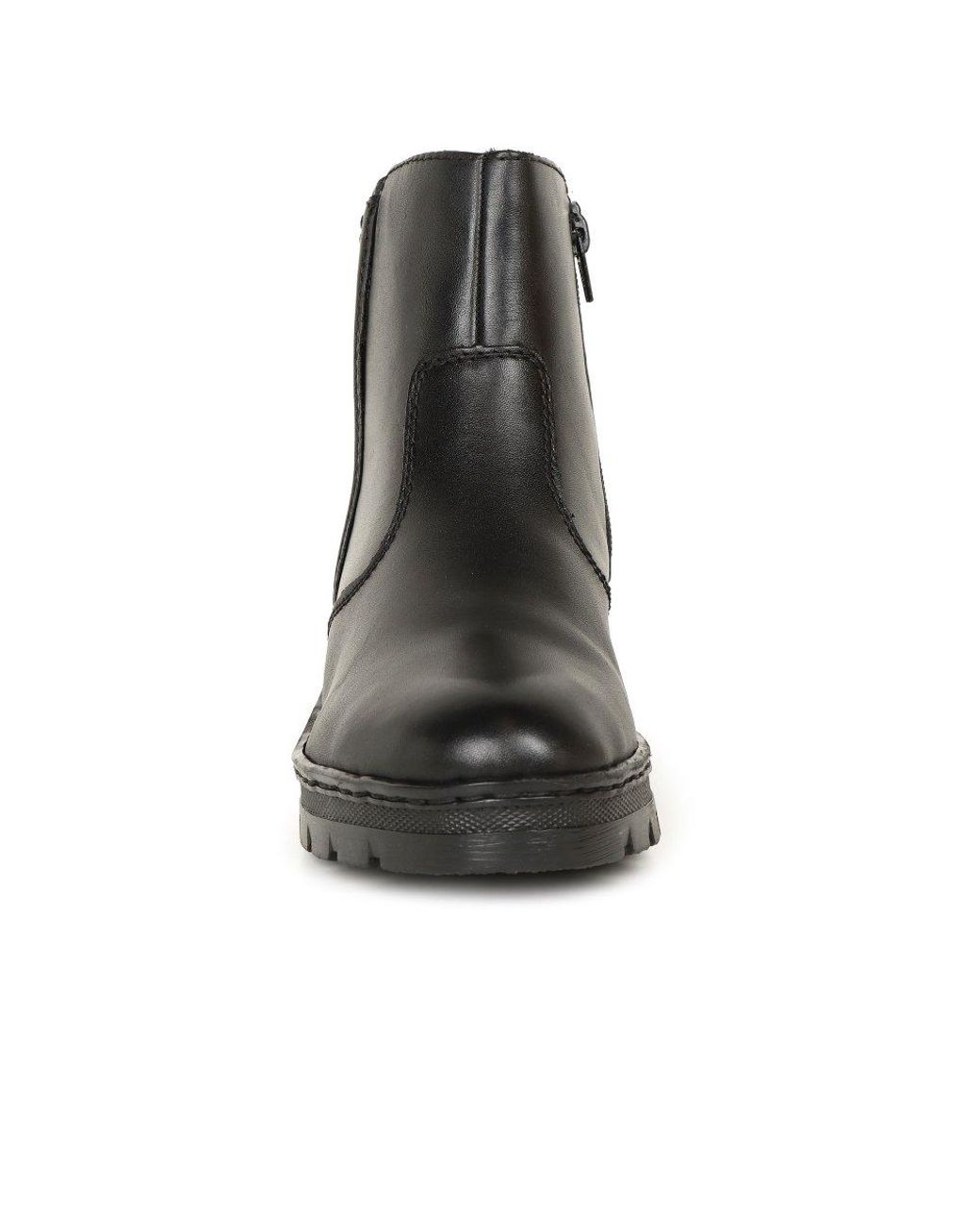 Rieker Black Capital Ankle Boots