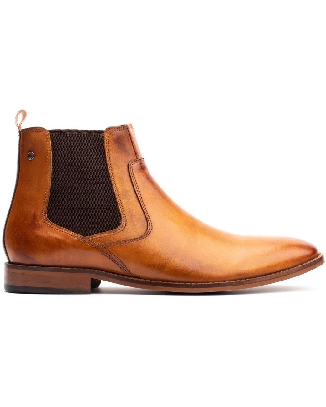 Base London Brown Scout Chelsea Boots for men