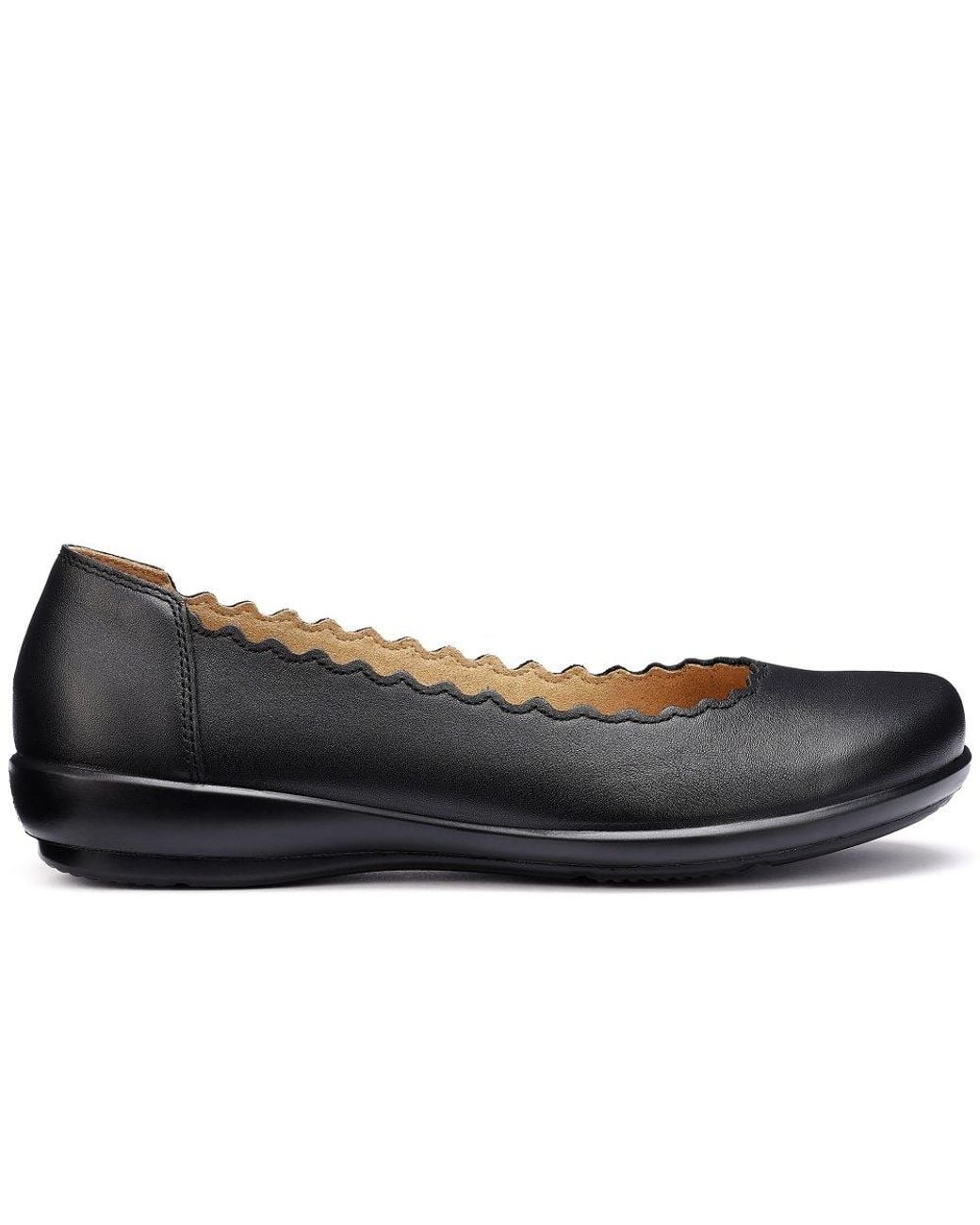 Hotter Blue Eider Ballet Pumps