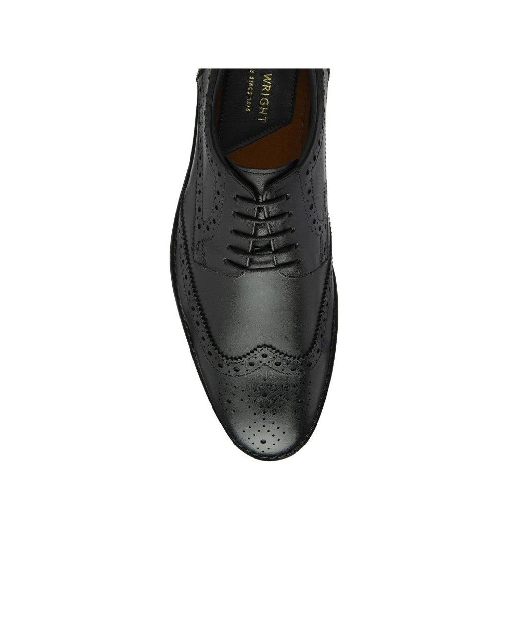 Frank Wright Black Huges Ii Brogues for men