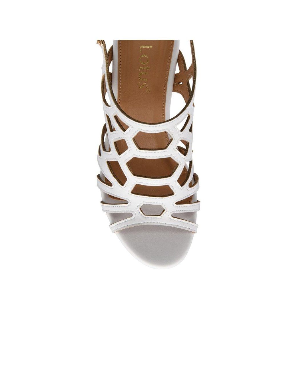 Lotus Metallic Rhi Wedge Sandals