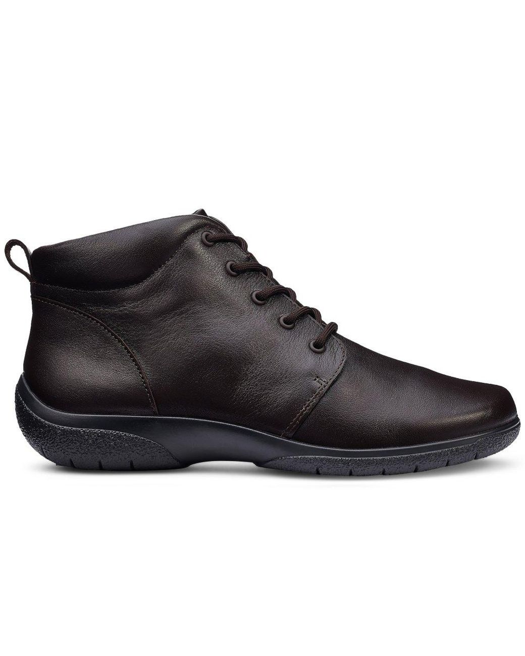 Hotter Black Ellery Lace Up Boots