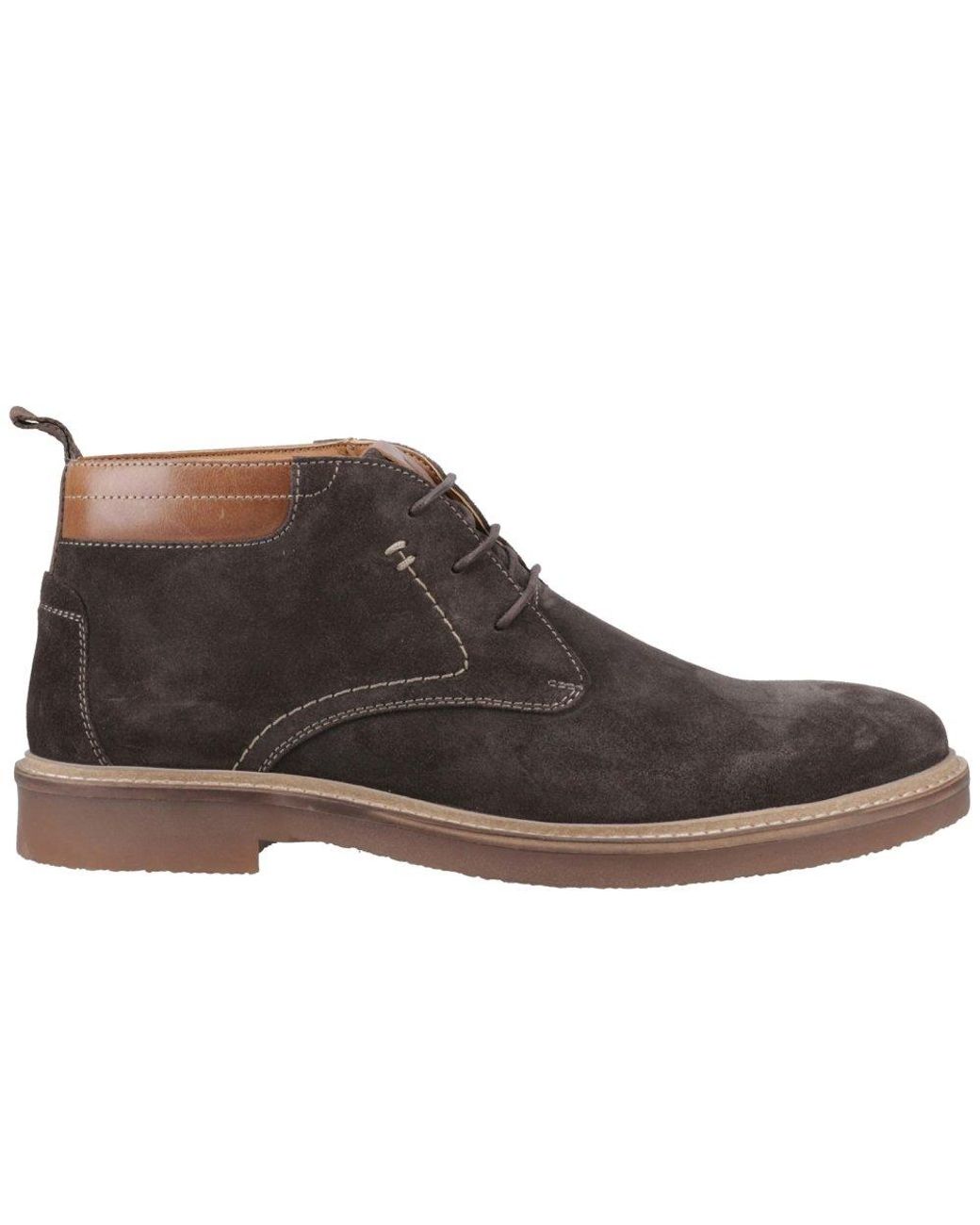 Hush Puppies Brown Gideon Chukka Boots for men
