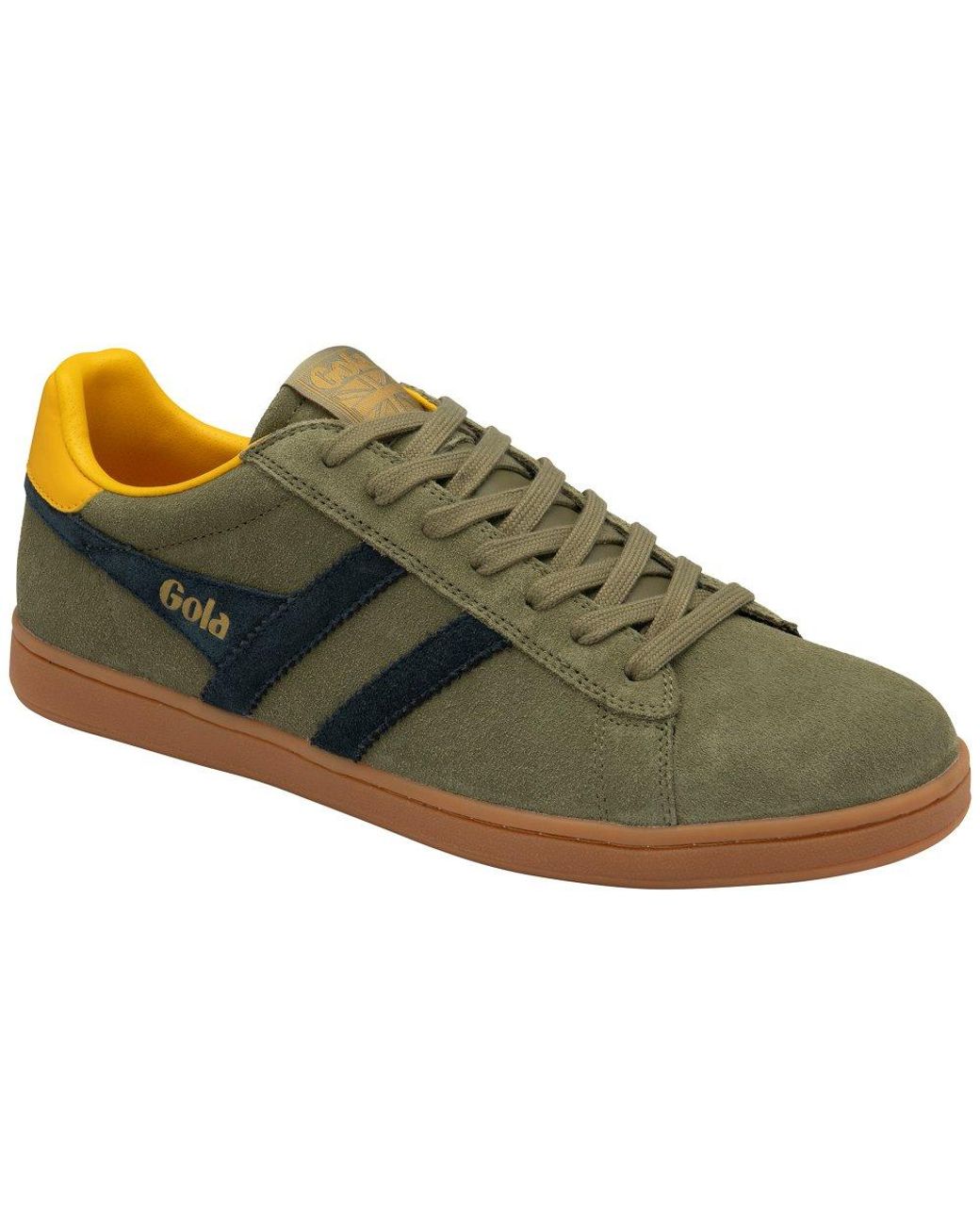 Gola Green Equipe Ii Suede Trainers for men