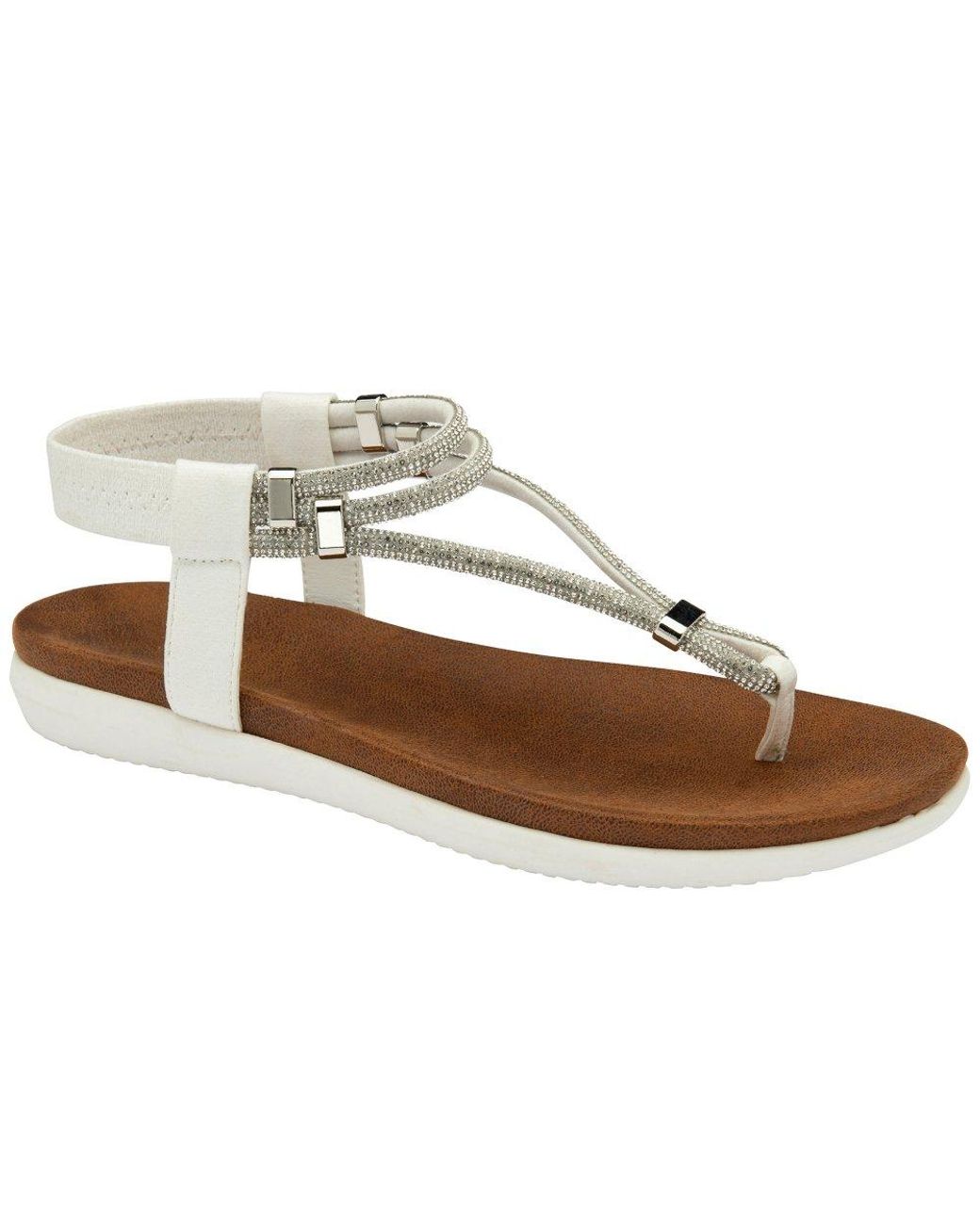 Lotus Chica Toe Post Sandals in Metallic Lyst UK