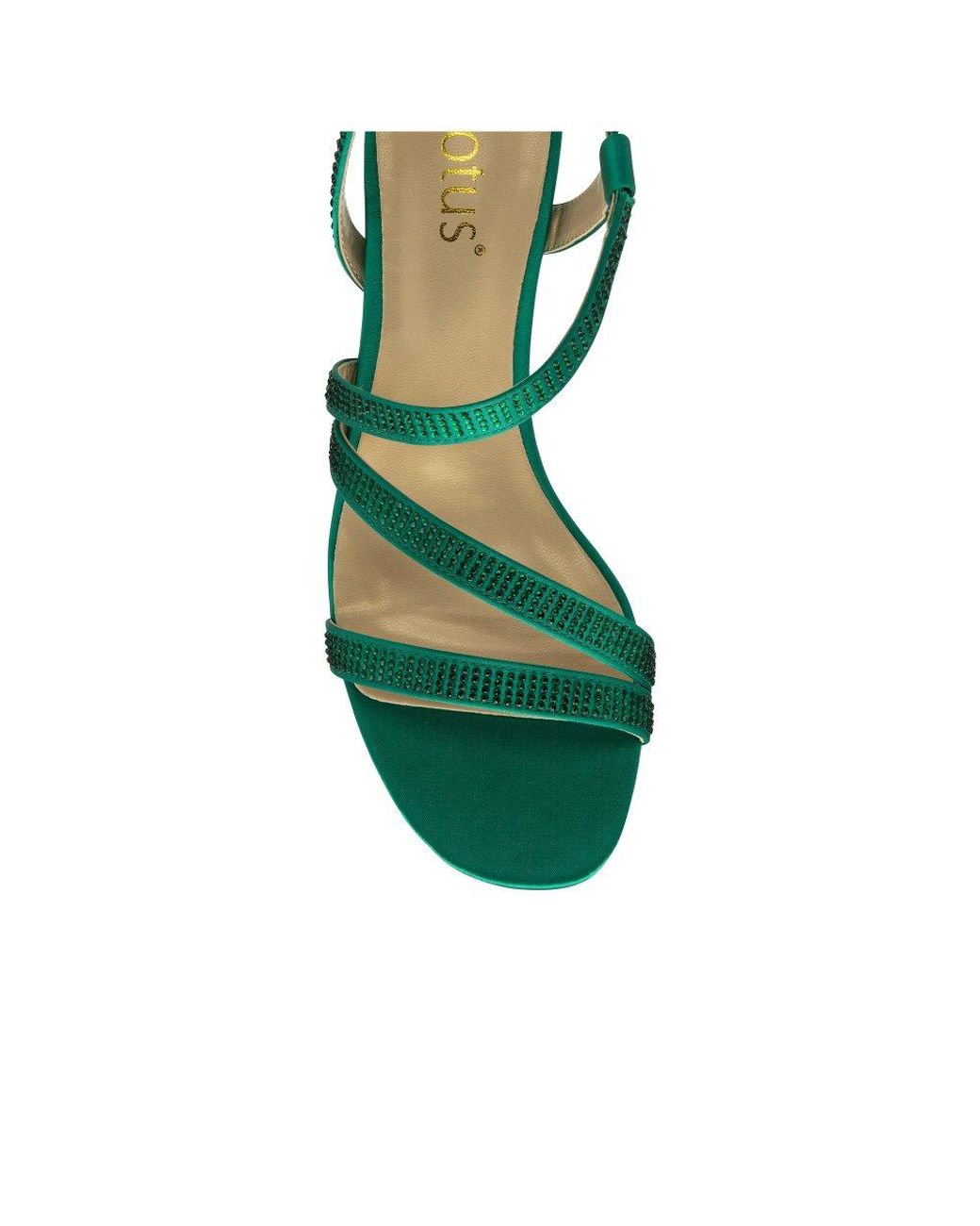 Lotus Green Bernadette Heeled Sandals