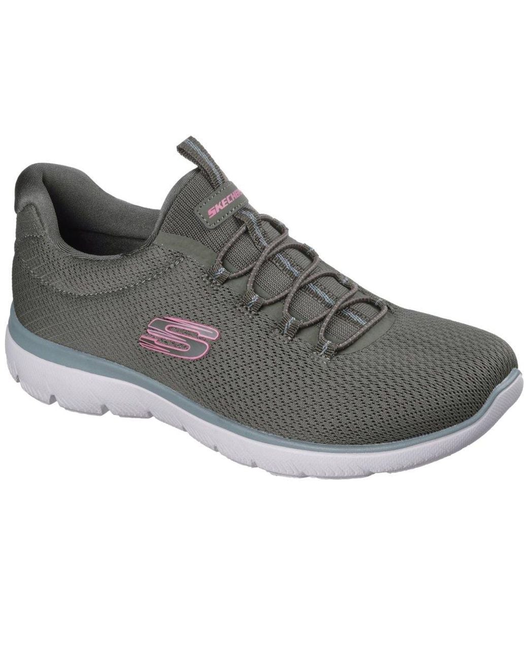 Skechers Gray Summits Summer Blush Trainers