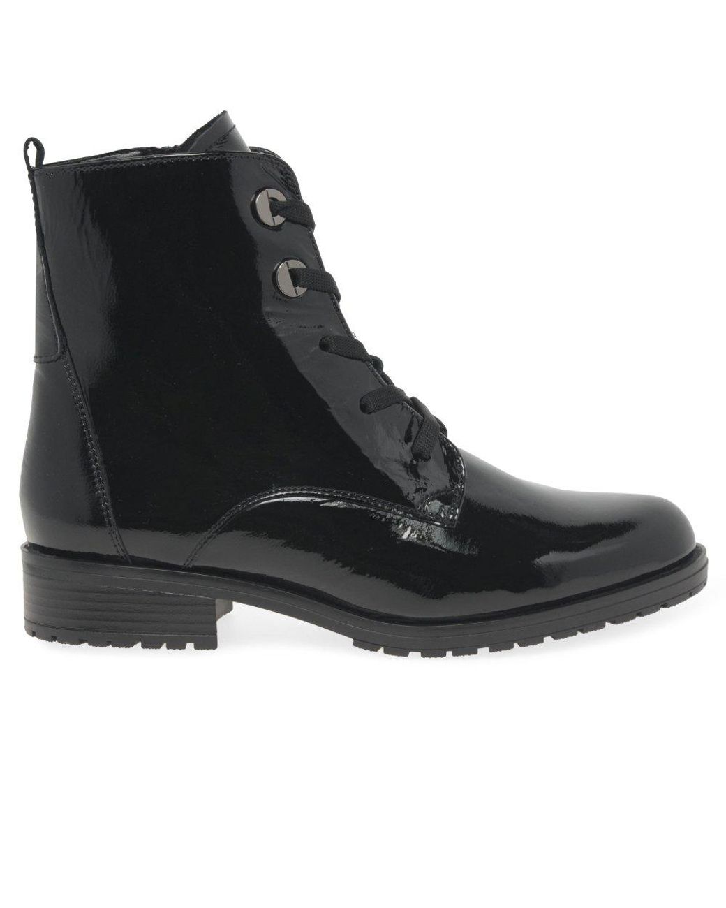 Gabor Prissie Ankle Boots Patent in Black Lyst Australia