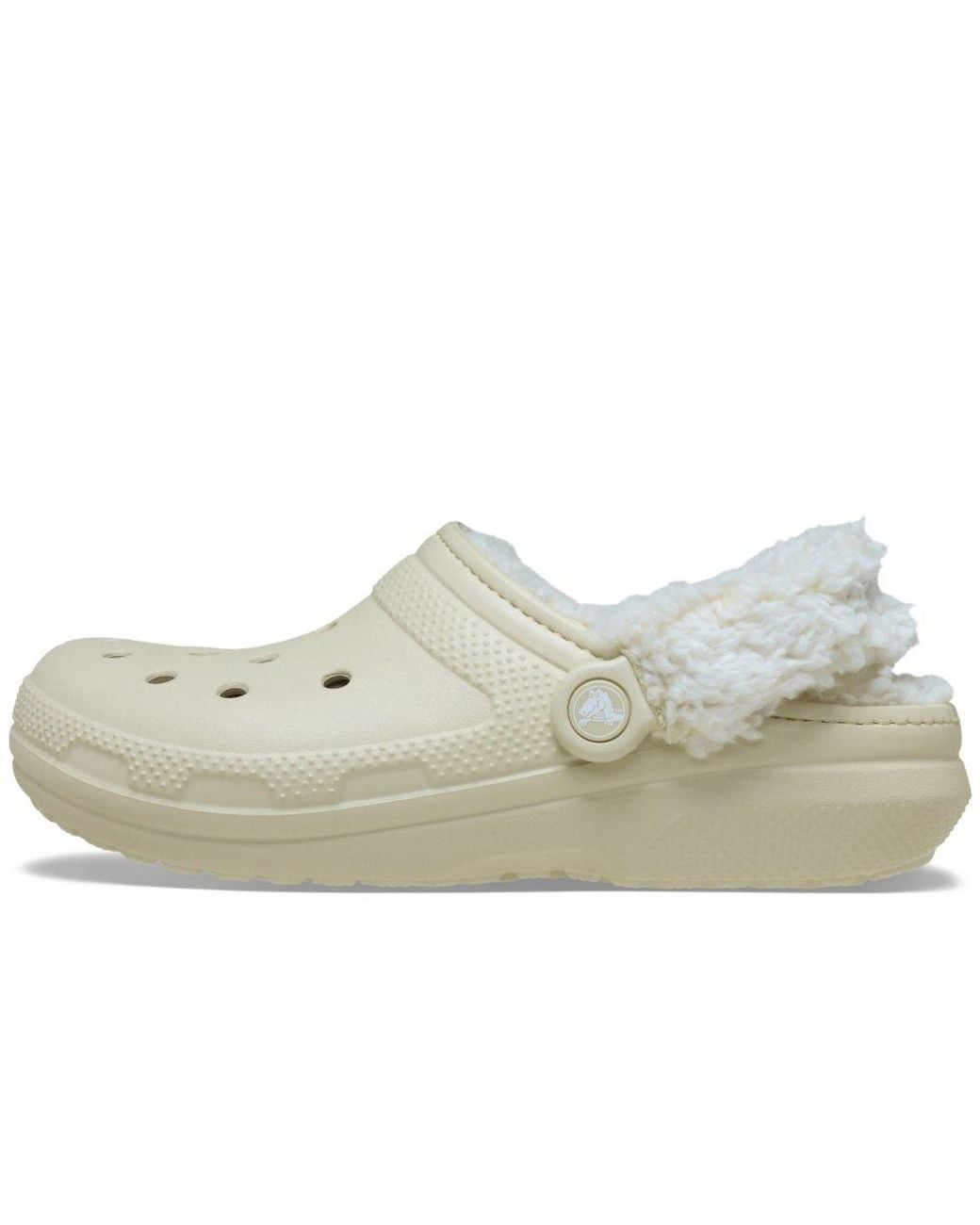 CROCSTM Natural Classic Fleece Lined Clogs