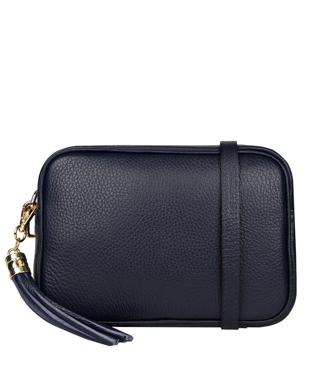 Elie Beaumont Blue Crossbody 2 Customisable Handbag