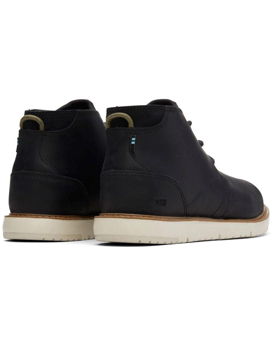 TOMS Navi Water Resistant Chukka Boots in Black for Men  display picture 3
