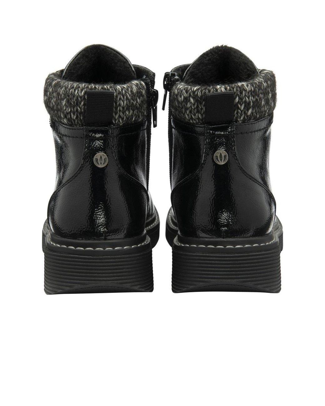 Lotus Black Myrtle Ankle Boots