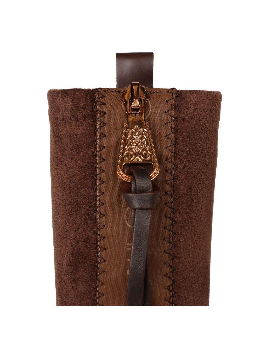 Hispanitas Brown Bangkok Zip Ankle Boots