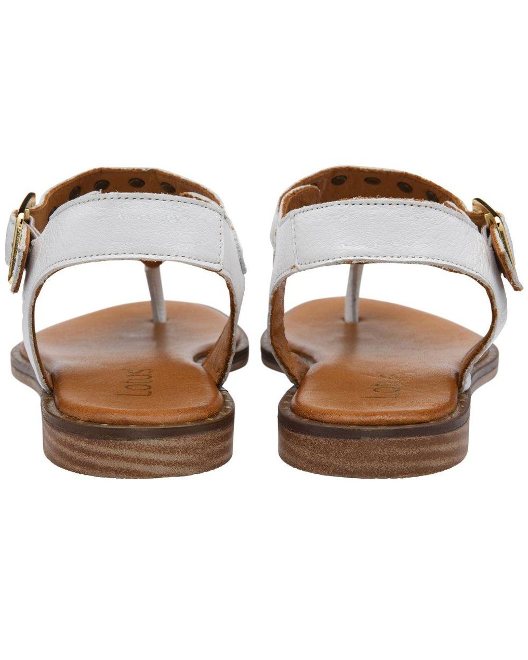 Lotus Metallic Juanita Toe Post Sandals
