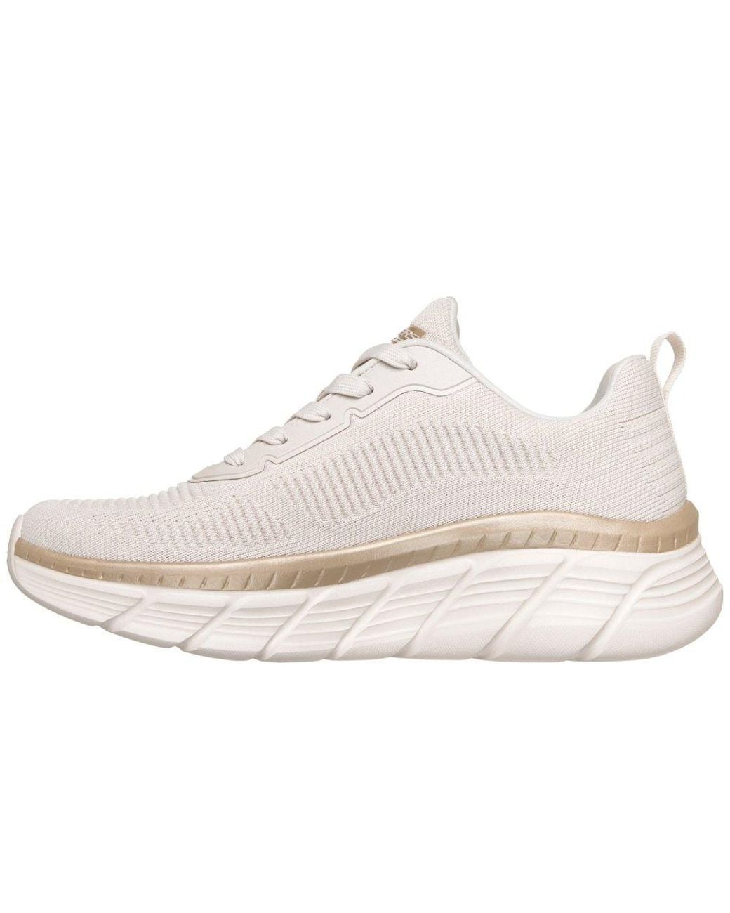 Skechers White Bobs B Flex Hi Flying Trainers