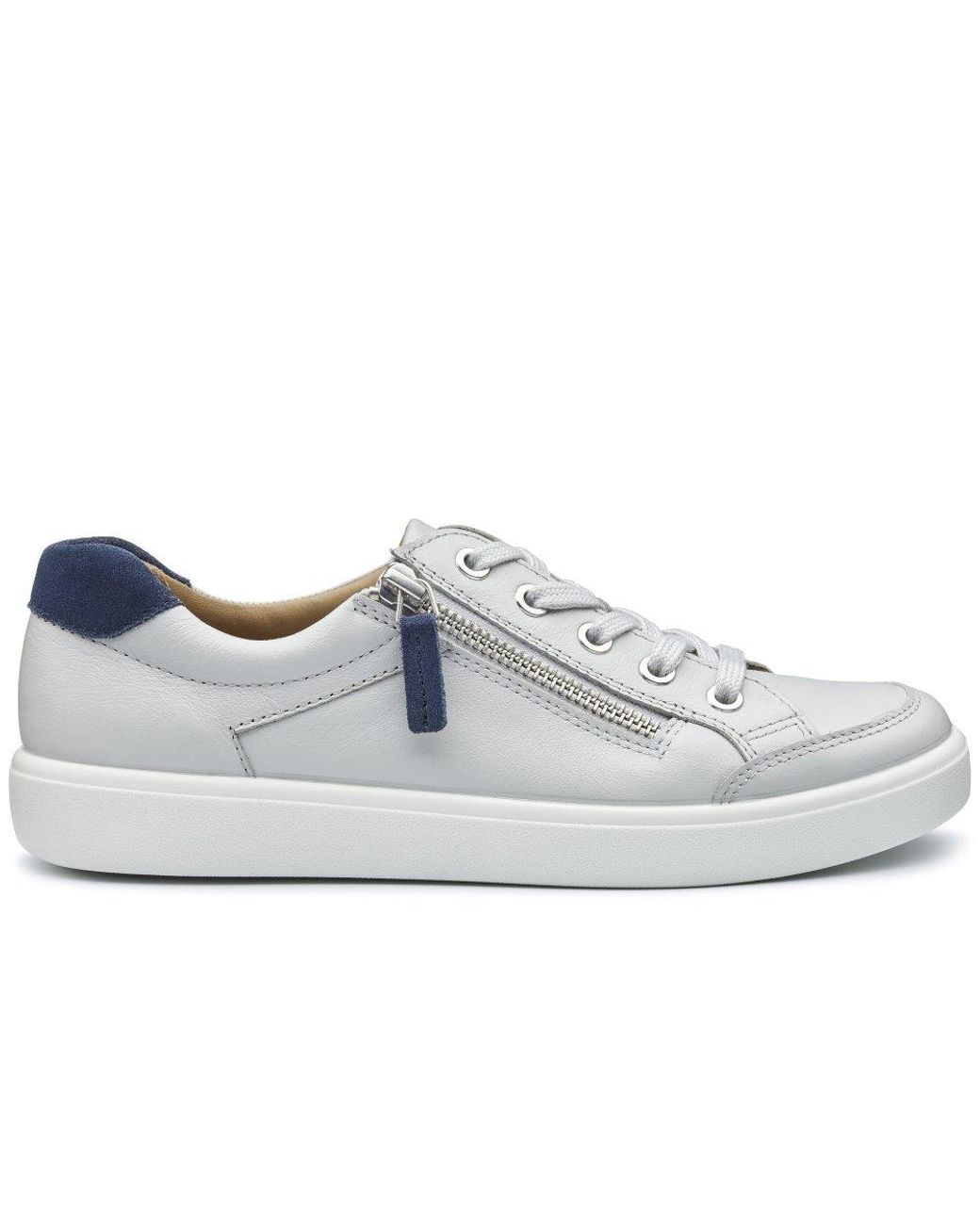 Hotter White Chase Ii Extra Wide Fit Trainers
