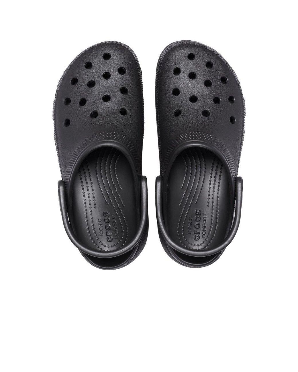 CROCSTM Gray Classic Platform Clogs