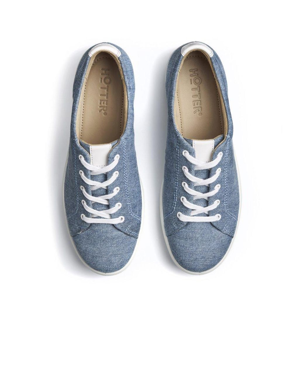 Hotter Blue Molly Canvas Shoes
