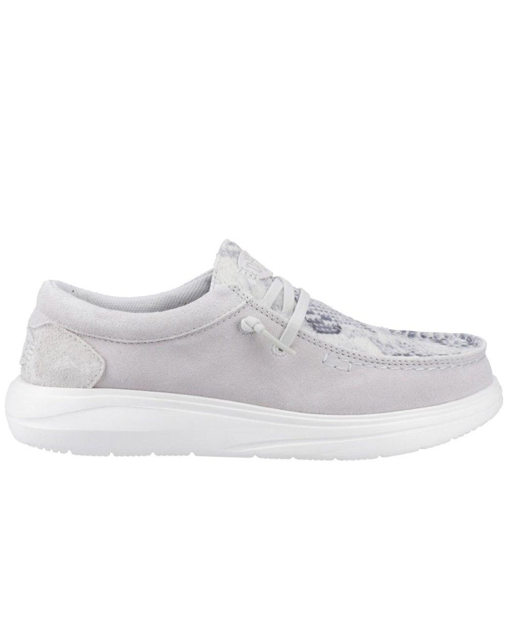 HeyDude White Wendy Comf Shoes